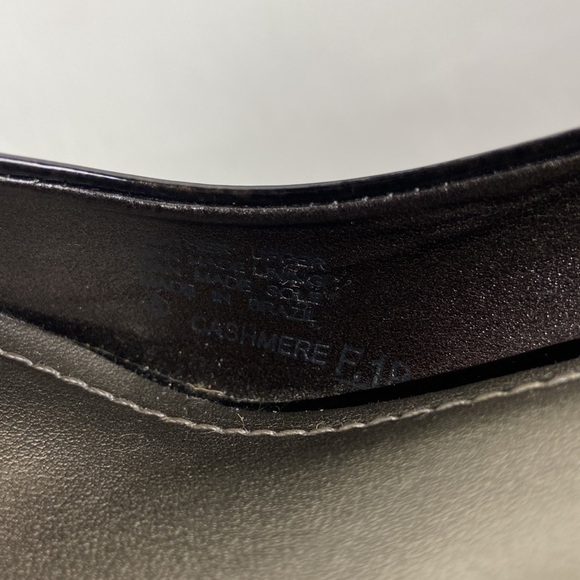 Alex Marie Cashmere Pansy Grey Patent Leather Stiletto Peep Toe Heel Pumps - Picture 7 of 16